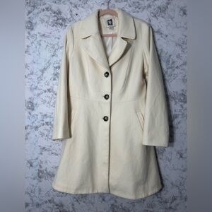 Anne Klein Cream Trench Coat